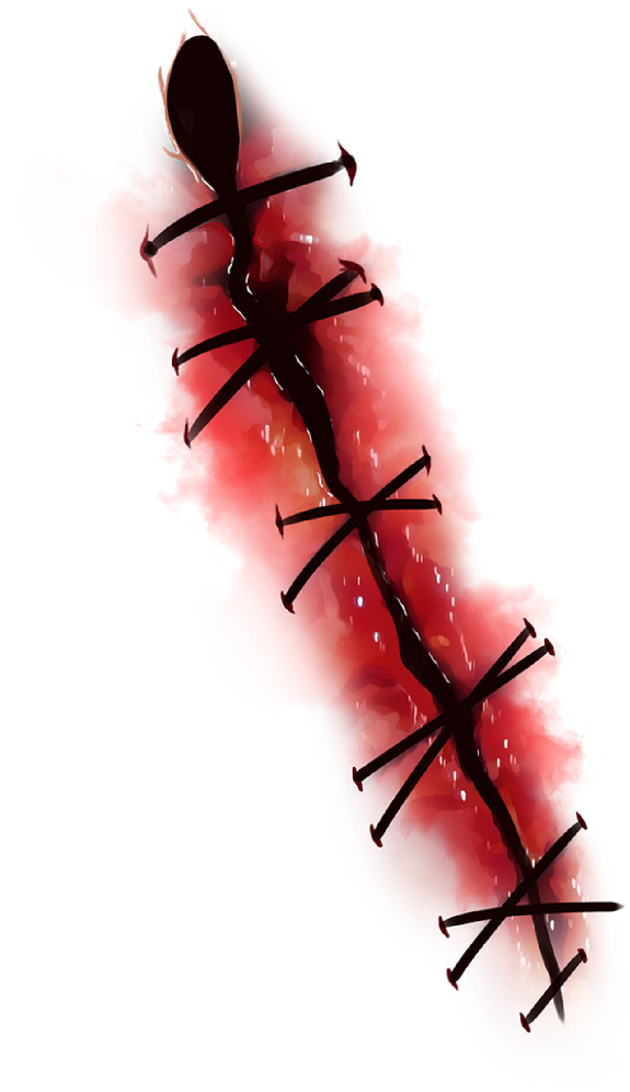 Scars Png Photo (black, red)