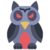 Scary Animal Bird Owl Halloween Icon Free Png Icon Download (gray, salmon, black, indigo)