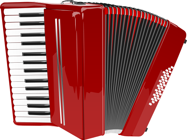 Accordion Transparent (black, maroon, white)