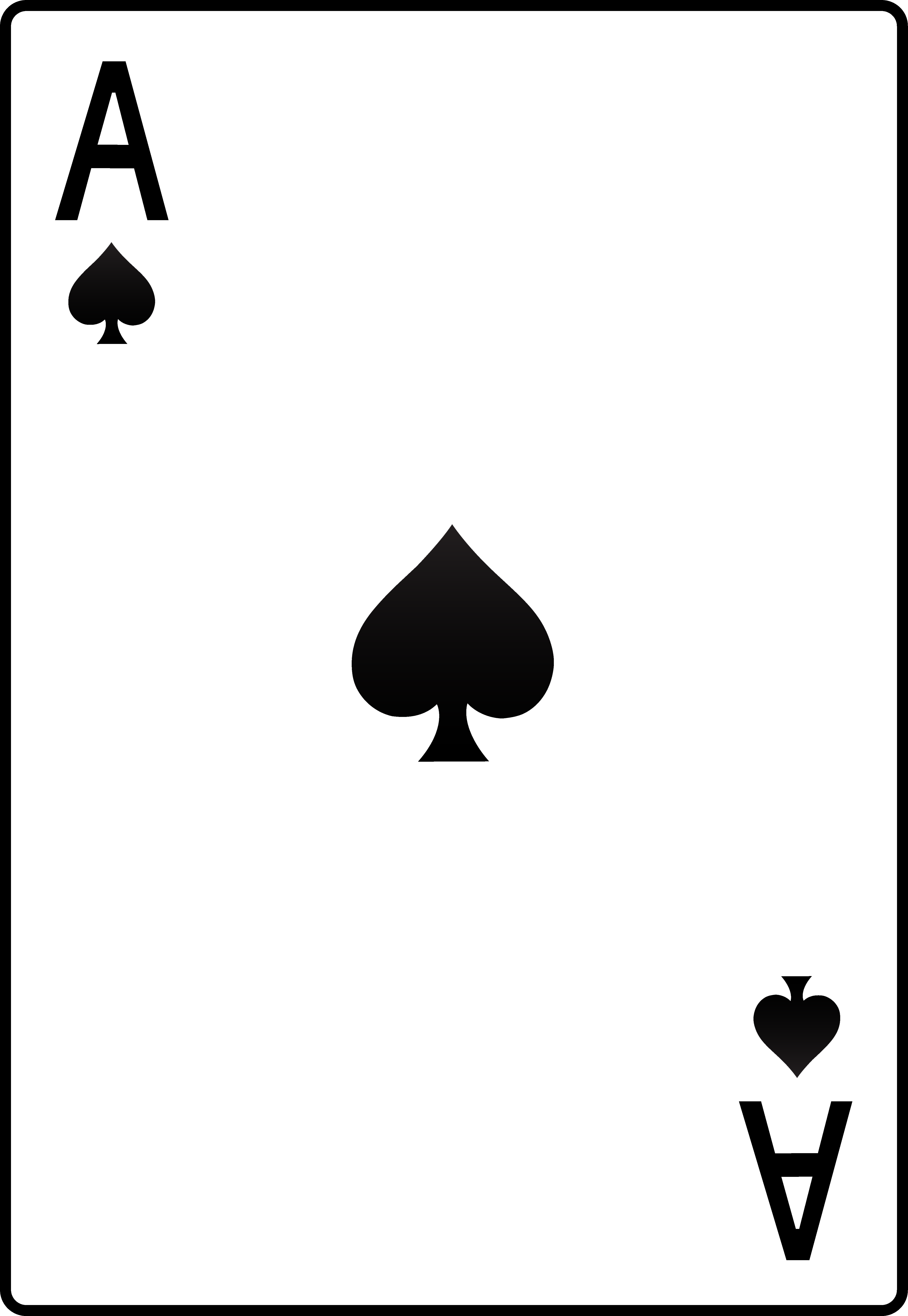 Ace Card Png File (white, black, indigo)