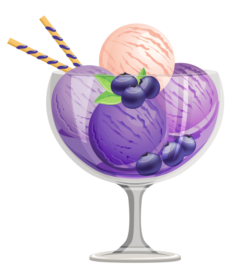 Ice Cream Sundae Png Transparent Hd Photo (lavender, black, silver, gray)