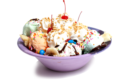 Ice Cream Sundae Png Transparent Picture (lavender, pink, beige, white)