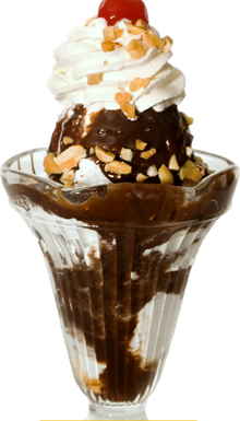 Ice Cream Sundae Png Transparent (black, olive, beige)