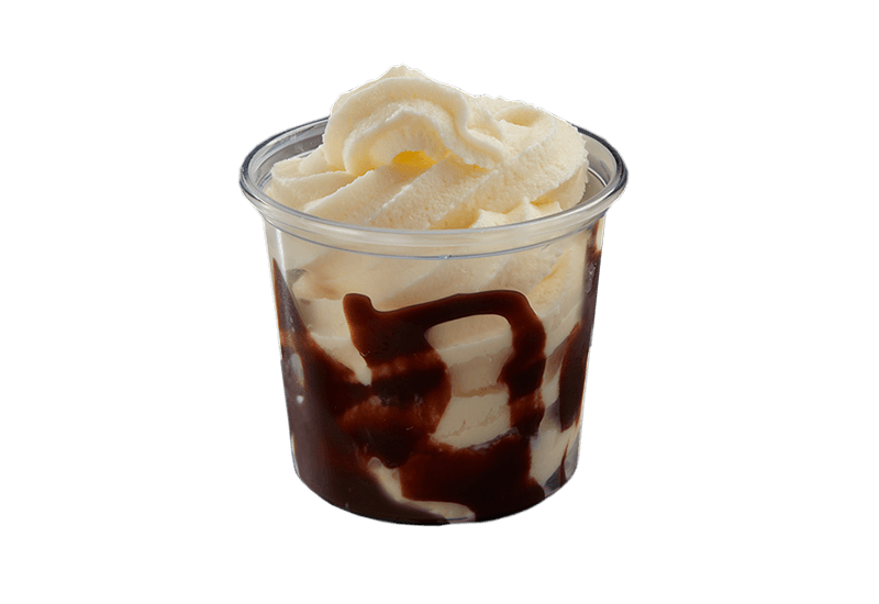 Ice Cream Sundae Transparent Background (black, gray)