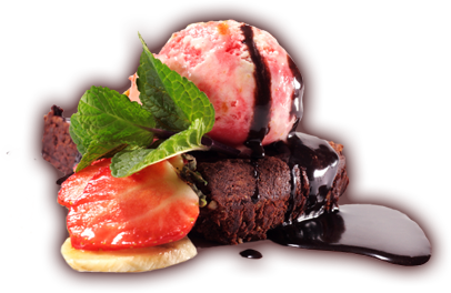 Ice Cream Sundae Transparent Images Png (salmon, chocolate, silver, pink, black)