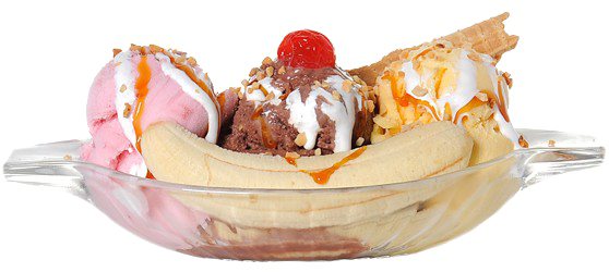 Ice Cream Sundae Transparent Png (white)