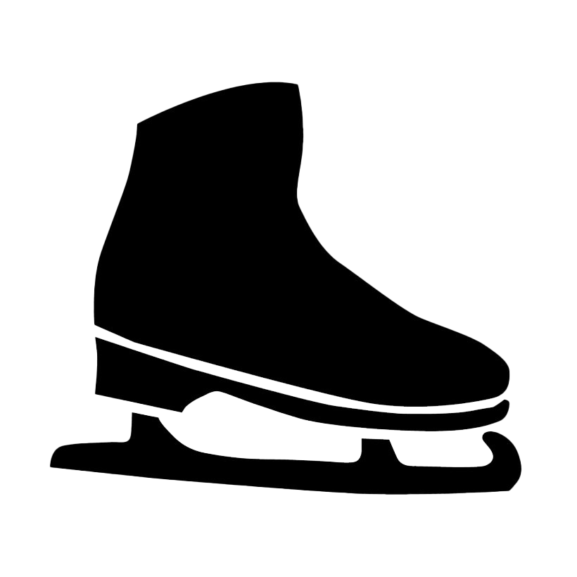 Ice Skates Png Clipart (white, black)