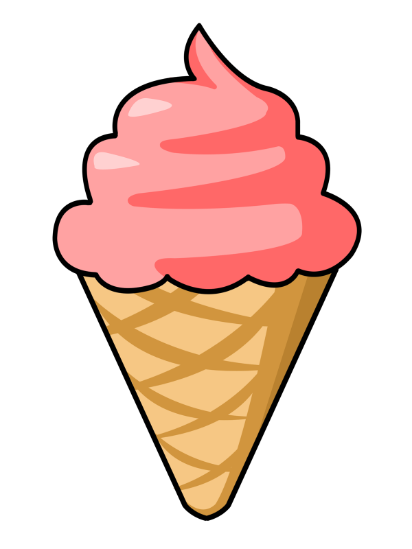 Ice Cream Png Clipart (pink, chocolate, black, salmon)