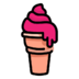 Ice Cream Sweet Food Summer Icon Free Png Icon Download Path (purple, salmon, black)