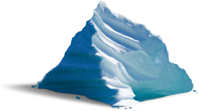 Iceberg Png Free Download (gray, silver, black, white, indigo)