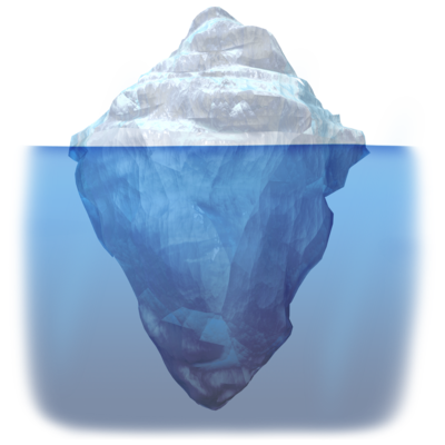 Iceberg Png Image (teal, silver, navy, black)