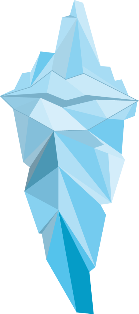 Iceberg Png Photo (silver, lavender, black, mint, teal)