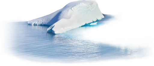 Iceberg Transparent Background (gray, lavender, black)