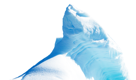 Iceberg Transparent Png (white, black)