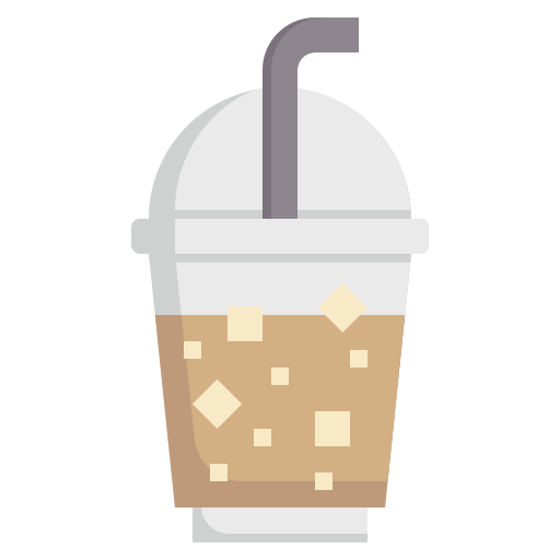 Iced Coffee Png Image File (gray, black, lavender, silver, salmon)