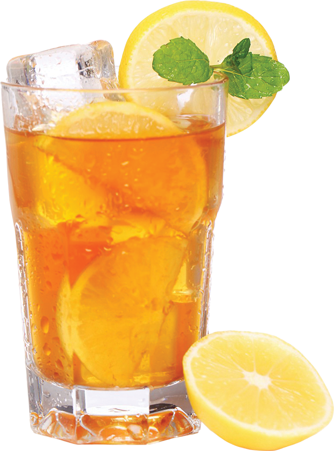 Iced Tea Lemon Png Image (beige, white)