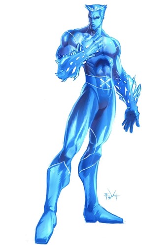 Iceman Png Image (white, black)