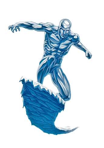 Iceman Png Pic (teal, silver, black)