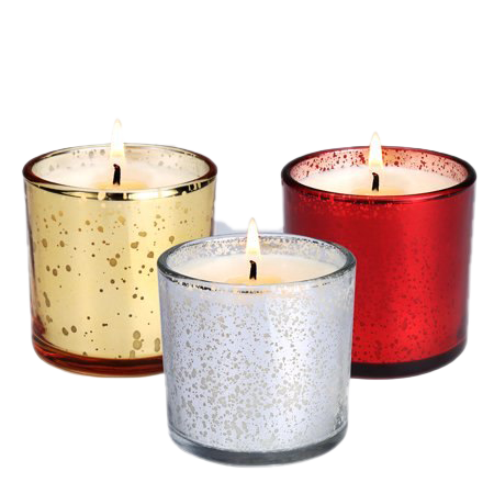 Scented Candles Png Image (pink, lavender, white, maroon, silver)