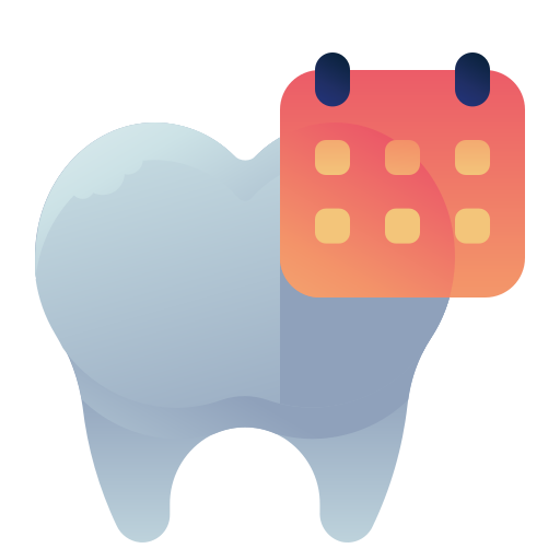 Schedule Dentist Dental Healthcare Medical Icon Free Nobackground Png Icon Download (silver, salmon, black)