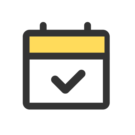 Schedule Free Png Icon (white, gray, black, gold)