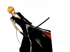 Ichigo Kurosaki Bleach Png Photos 300X225 (black)