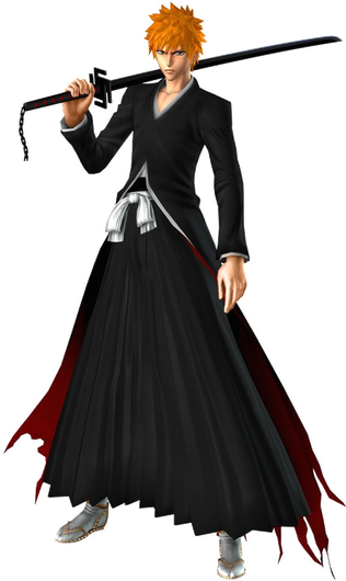 Ichigo Kurosaki Png Transparent Image (black)