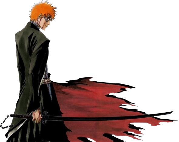 Ichigo Kurosaki Transparent Png (black)