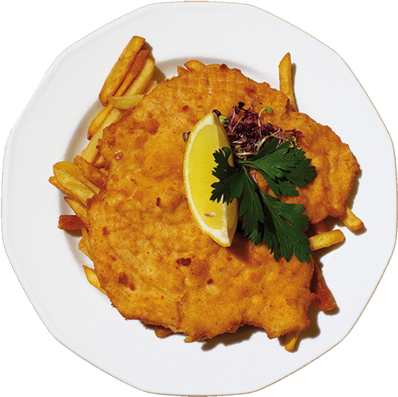 Schnitzel German Png Pic (black, lavender)