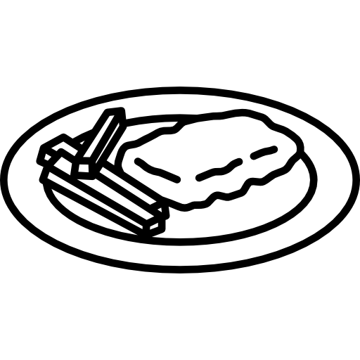 Schnitzel Png (black, lavender, white, silver)