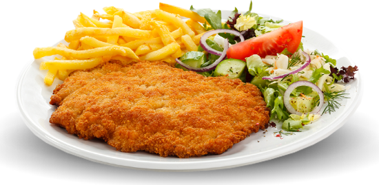 Schnitzel (gray, black, lavender, white)