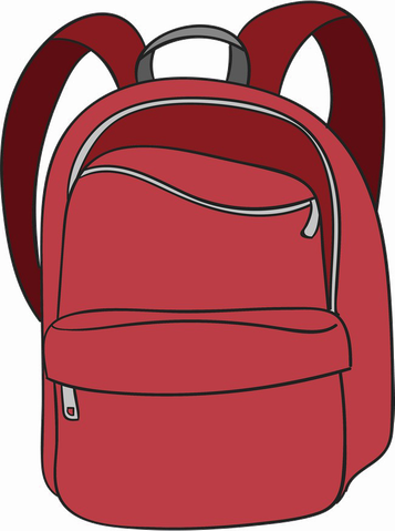 School Bag Png Transparent Image (white, maroon, chocolate)