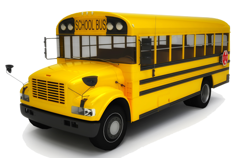 School Bus Transparent Png (black, white)