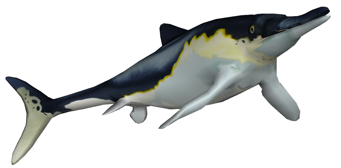 Ichthyosaur Half Life Png Photo (black, gray, white)