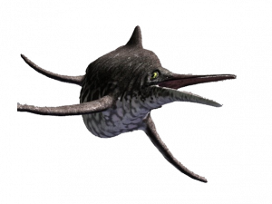 Ichthyosaur Half Life Png Pic 300X225 (black)