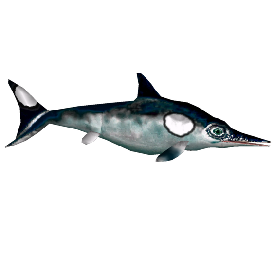 Ichthyosaur Png Clipart (white, black)