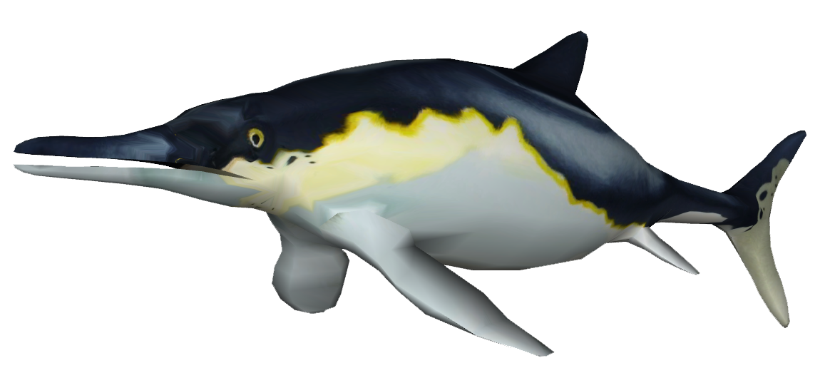 Ichthyosaur Png Pic (black, lavender, white)