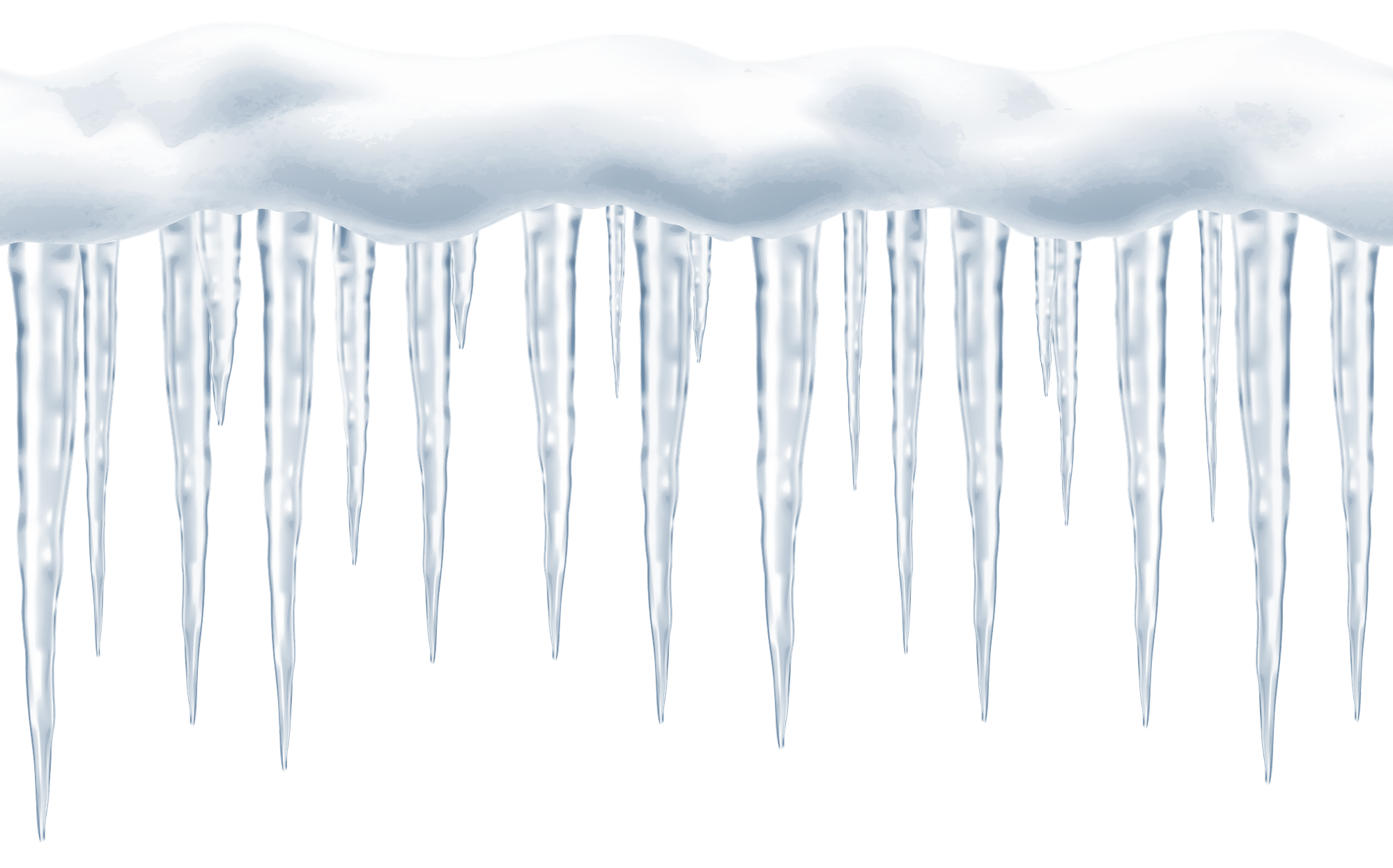 Icicles Transparent Background (white, lavender, black)