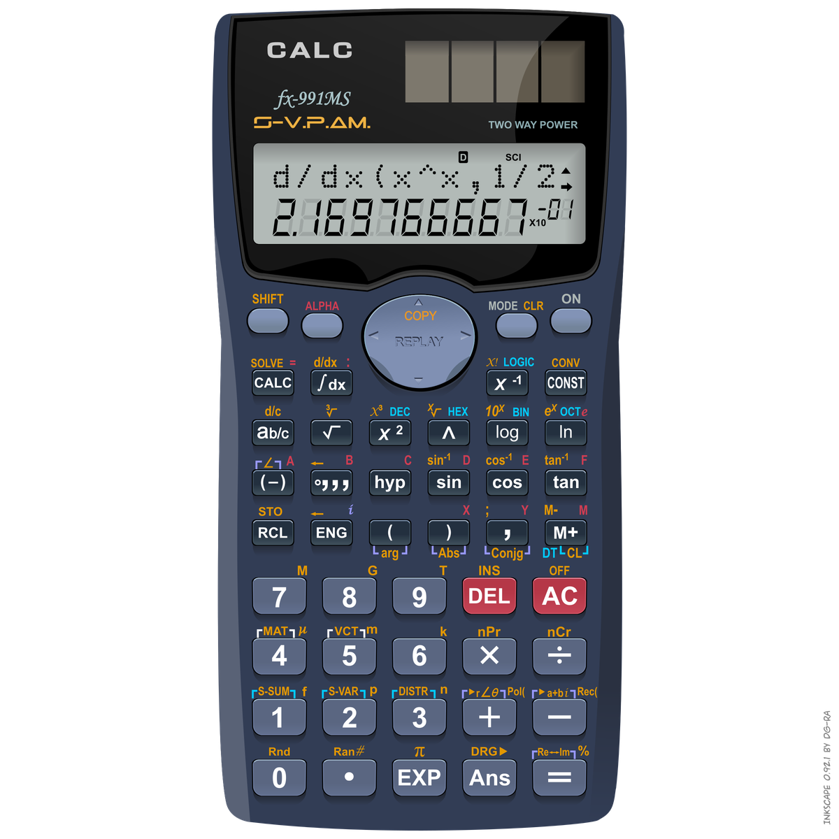 Scientific Calculator Download Png Image (black, indigo)