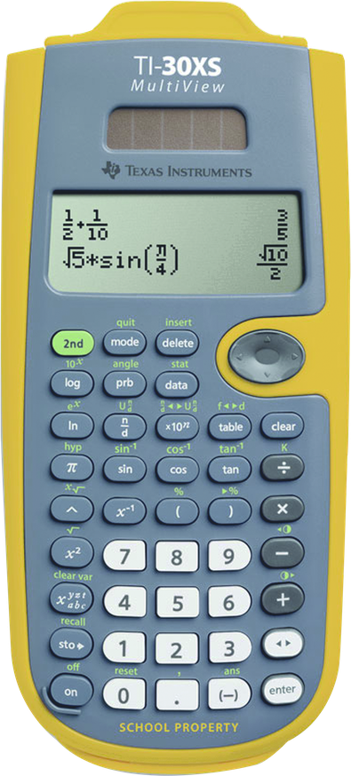 Scientific Calculator Png File (black, gold, gray)