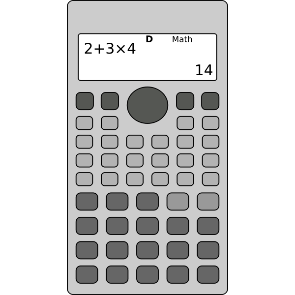 Scientific Calculator Png Transparent (black, silver, white, gray)