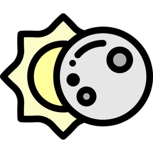 Eclipse Moon Free Png Icon Download (beige, lavender, black)