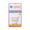 Ecommerce Cart Shop Online Shopping Device Icon Free Transparent Png Icon Download (lavender, black)