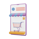 Ecommerce Online Shopping Cart Shop Mobile Phone Icon Free Transparent Png Icon Download (lavender, black)