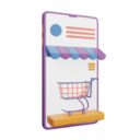 Ecommerce Online Shopping Mobile Phone Shop Cart Icon Free Nobackground Png Icon Download (lavender, black)