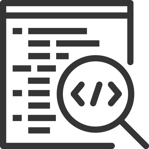 Iconfinder Bl Data Development Programming Coding Magnifier Free Transparent Png Icon Download (black, indigo)