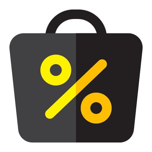 Iconfinderbagdiscountsaleshop Free Png Icon Download (yellow, orange, black, indigo)