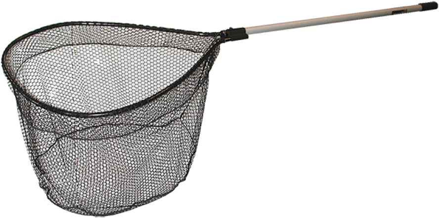 Scoop Net Fishing Transparent (black, silver)