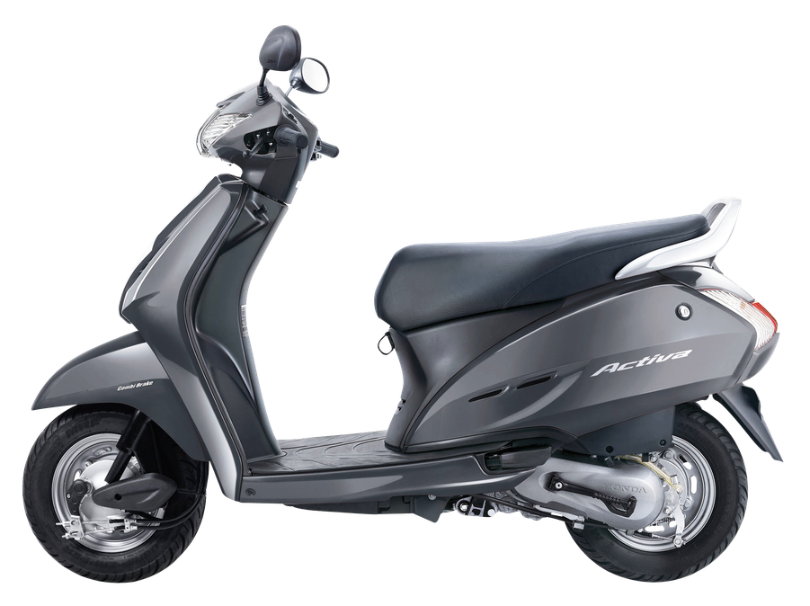 Scooter Png Isolated Transparent Image (black, white, gray)