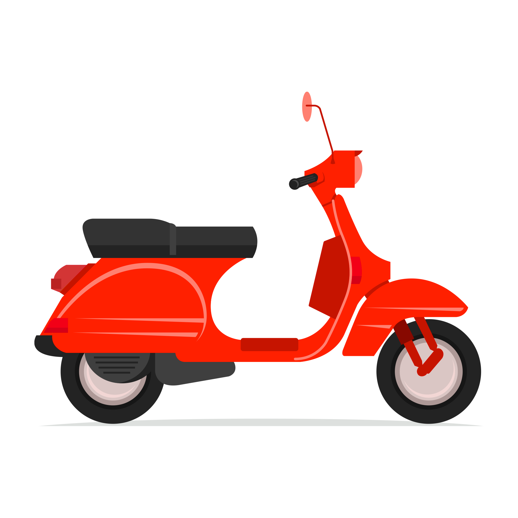 Scooter Png (black, red, white)